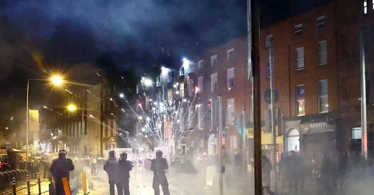 Riots erupt in Dublin after children stabbed