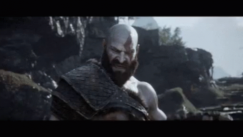 Kratos catching axe