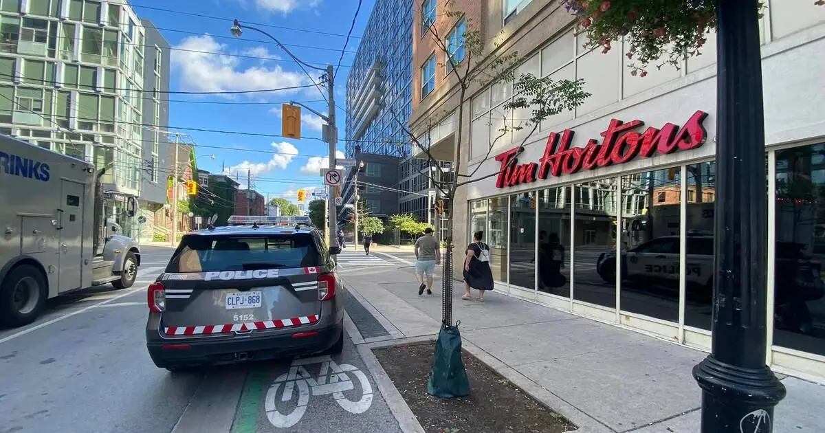 Toronto cops are parking illegally everywhere with impunity so they can get coffee