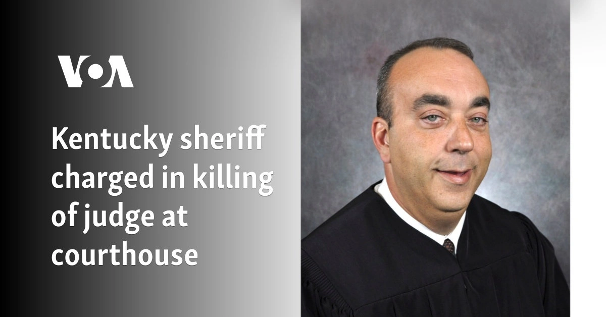 Kentucky sheriff charged in killing of judge at courthouse