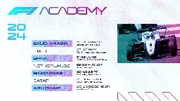 [OT] F1 Academy’s 2024 calendar