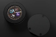 1.28-inch round color display features Raspberry Pi RP2350, motion sensor, GPIO headers, metal case - CNX Software