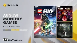 PlayStation Plus Monthly Games for August: LEGO Star Wars The Skywalker Saga, FNAF Security Breach, Ender Lilies: Quietus of the Knights