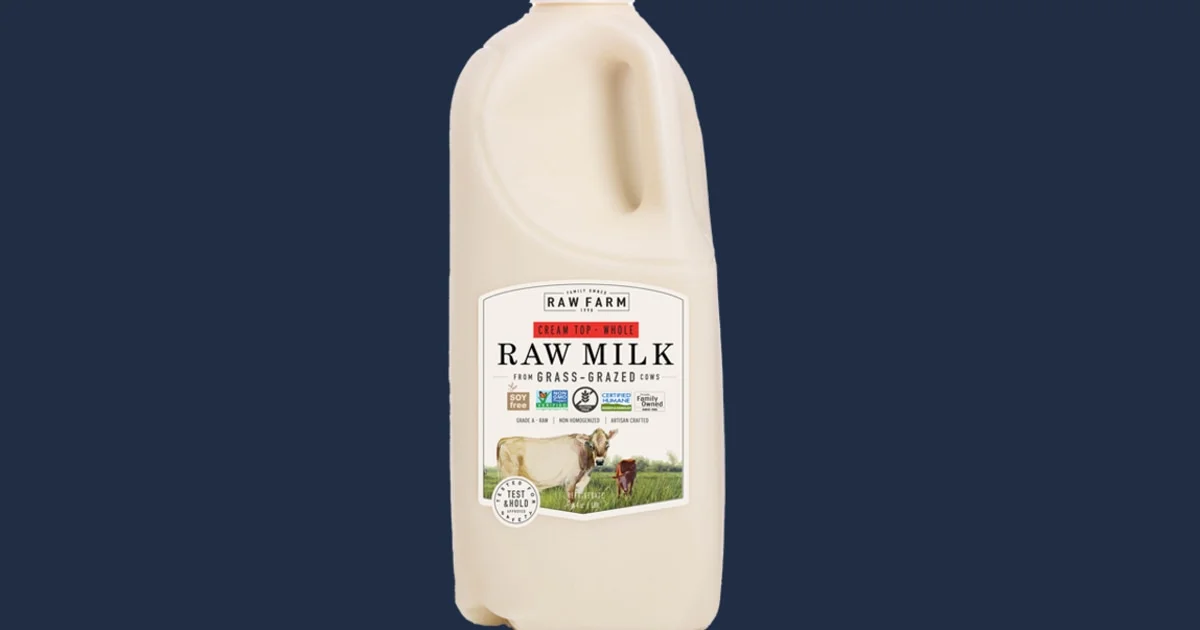 Bird flu detected in raw milk sold in California, health officials say