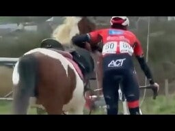 Arden Challenge 2024 - Quand un jeune coureur belge s'arrête pour stopper un cheval !