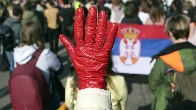 Serbia | Serbian farmers join striking university students' 24-hour traffic blockade in Belgrade