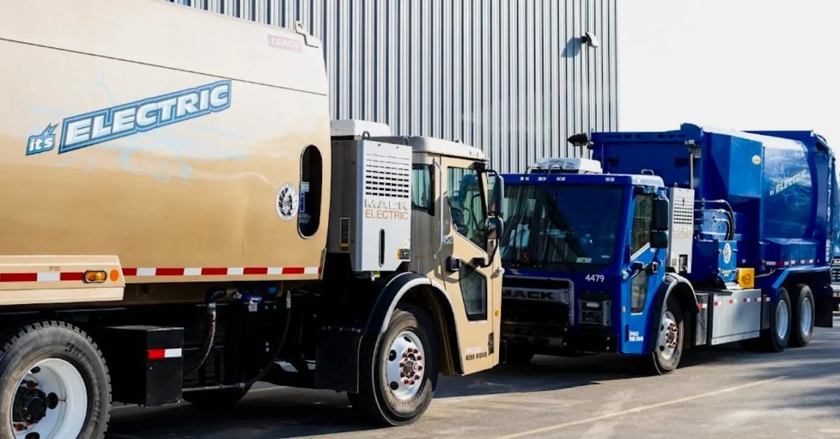 Mack Electric LR is Wisconsin's first electric garbage truck