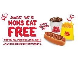 Moms Eat Free At Wienerschnitzel And Hamburger Stand On May 12, 2024 - Chew Boom
