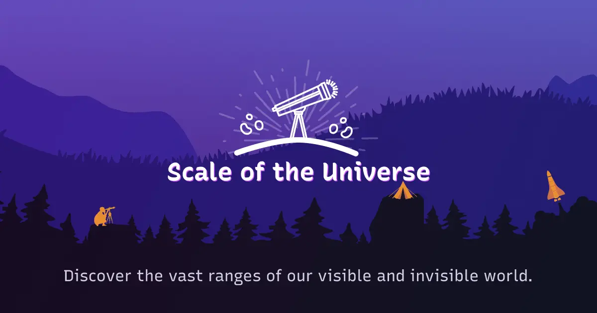 Scale of the Universe: Discover the vast ranges of our visible and invisible world.