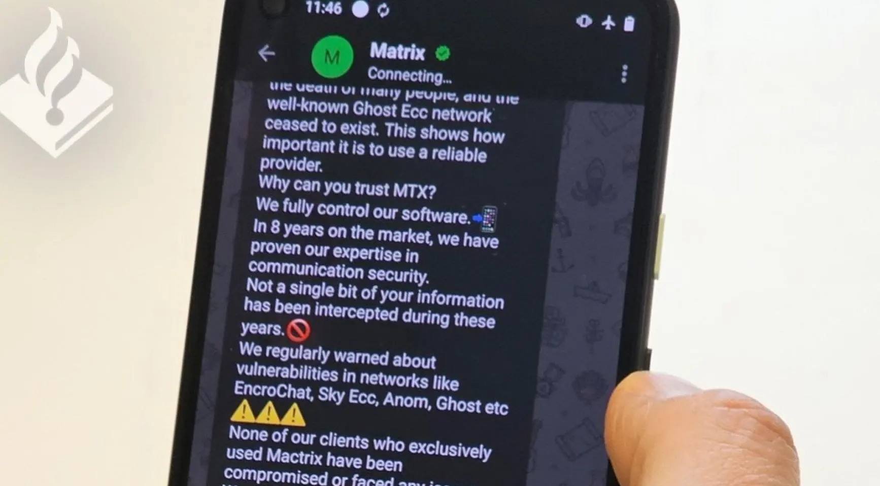 Dutch & French police take down Matrix encrypted chat app; 2.3 million messages captured