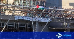 Five arrested after pro-Palestinian protesters climb Scottish Parliament