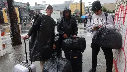 Migrants Booted from NYC Shelter Into Pummeling Rain