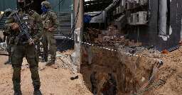 Israeli army displays tunnel beneath Al Shifa it says served as Hamas hideout