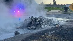 Authorities locate propane truck driver who left trailer that exploded on I-5