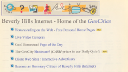 GeoCities in 1995: Building a Home Page on the Internet