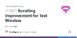 Scrolling Improvement for Text Window · Issue #1921 · LemmyNet/lemmy-ui