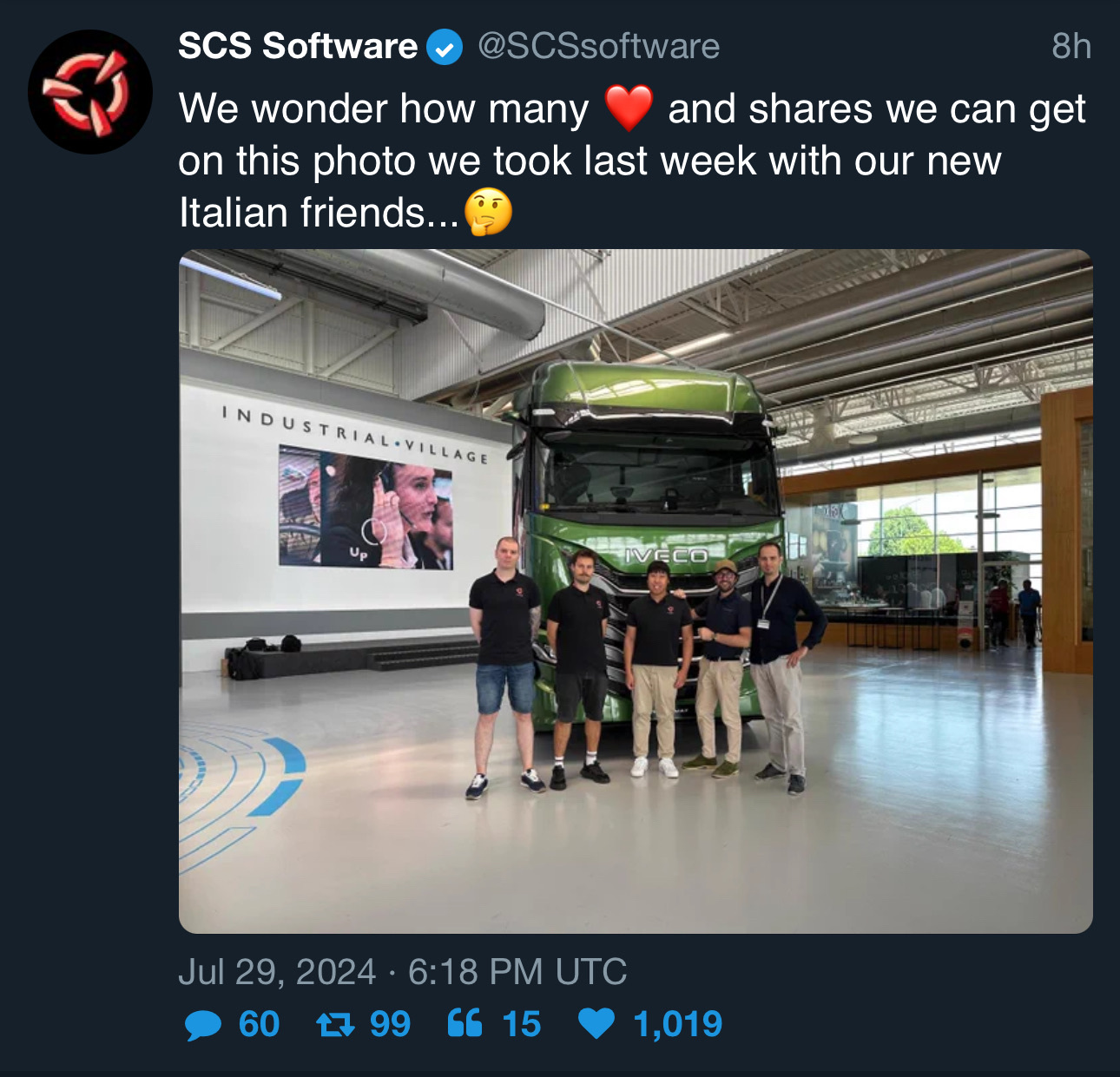 Interesting tweet by SCS….