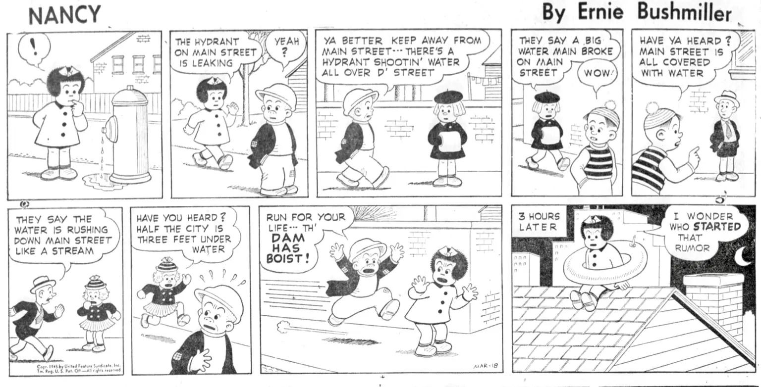 NANCY COMICS BY  BUSHMILLER (@nancycomics@mastodon.social)