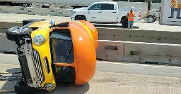 An Oscar Mayer Wienermobile Rolls Over. The ‘Hotdoggers’ Are OK.