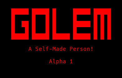 Golem: A Self-Made Person! by SurrealPartisan