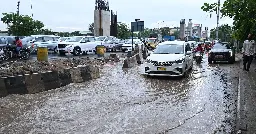 Bumper-to-bumper traffic on ORR after evening showers in Bengaluru