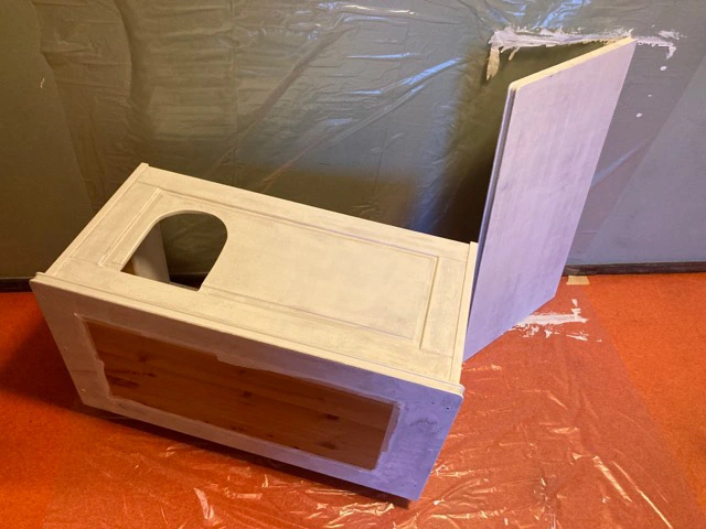 Chest is cut, sanded and primed
