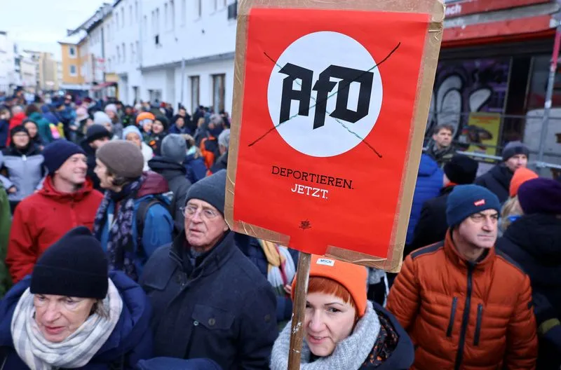 Support for far-right AfD eases after Germany-wide protests - polls