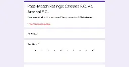 Post-Match Ratings: Chelsea F.C. v.s. Arsenal F.C.