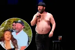 Comedian Bert Kreischer stops woman protester at Netflix Cup in Vegas