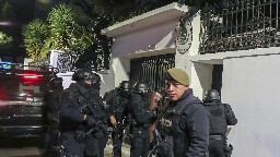 Mexico's president says his country is breaking diplomatic ties with Ecuador after embassy raid
