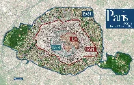 The evolution of Paris through historical maps (sources in comment)