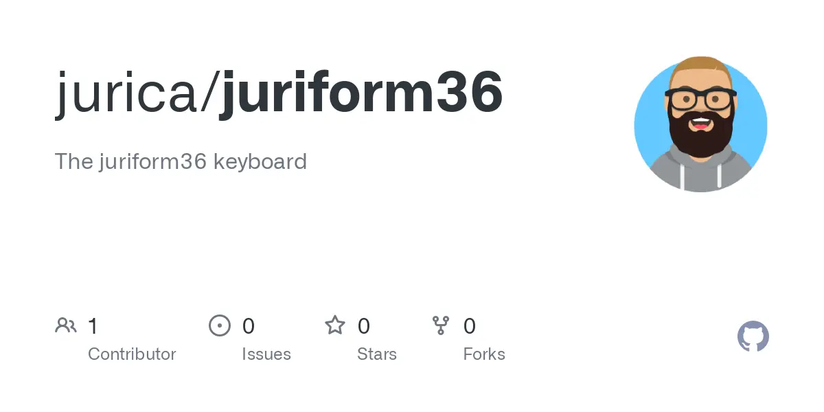 GitHub - jurica/juriform36: The juriform36 keyboard