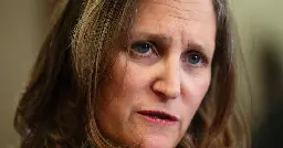 Chrystia Freeland shoots down Olivia Chow’s demand for more money, saying Toronto should not be crying poor