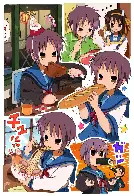 Nagato Yuki Eating by Bendedede [Haruhi]