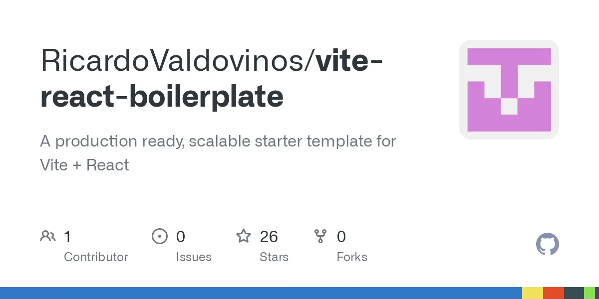 GitHub - RicardoValdovinos/vite-react-boilerplate