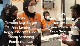 Bite Of Misunderstanding: A&W Tambun's Free Burger Sparks Cultural Sensitivity Debate | TRP