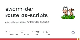 GitHub - eworm-de/routeros-scripts: a collection of scripts for MikroTik RouterOS