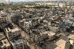 Gaza Strip's size compared to US cities in series of maps