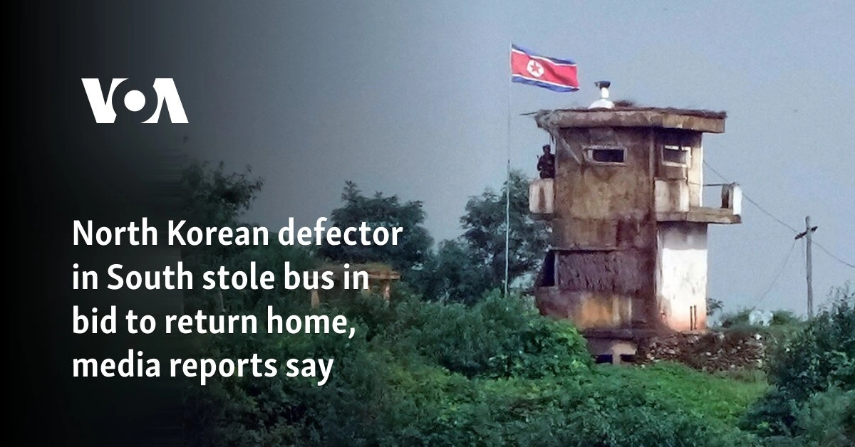 North Korean defector in South stole bus in bid to return home, media reports say