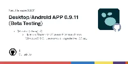 Release Desktop/Android APP 0.9.11 (Beta Testing) · logseq/logseq