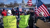 'No kings on Presidents Day' rings out from protests against Trump and Musk, over 1,000 Bostonians braved the cold!