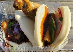 [I ate] Bao buns and spring rolls