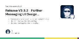 Release Release V3.3.2 - Further Messaging UI Design Improvements · fingerthief/minimal-chat