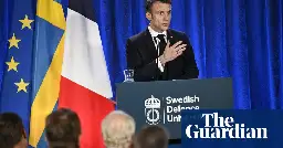 EU must defend Ukraine even if US reduces military support, Macron says