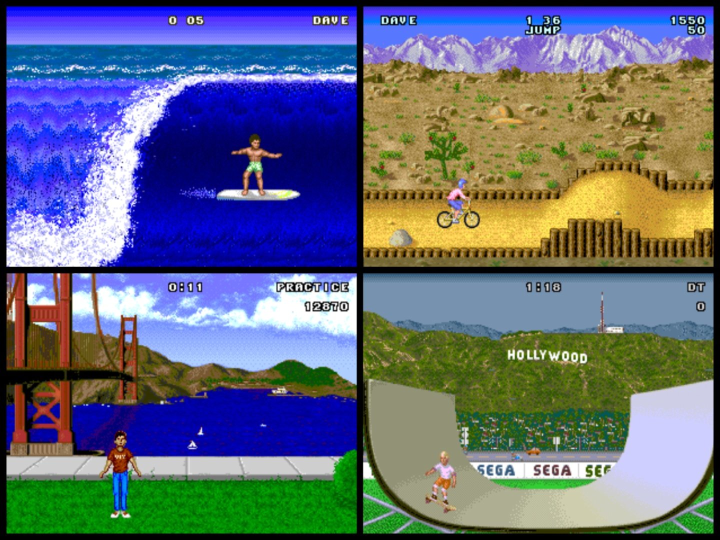 The Megadrive version of California Games
