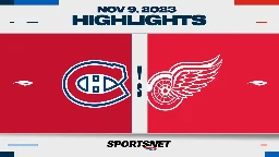 NHL Highlights | Canadiens vs. Red Wings (OT) - November 9, 2023