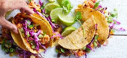 Charred Cauliflower and Red Onion Tacos