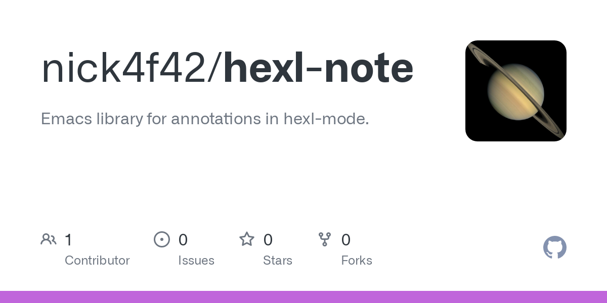 GitHub - nick4f42/hexl-note: Emacs library for annotations in hexl-mode.