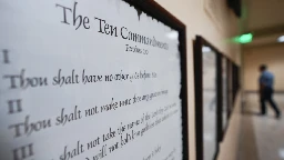 Judge will hear arguments to block Louisiana's Ten Commandments display requirement in schools