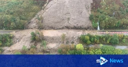 Ten rescued by Coastguard as torrential rain causes landslips across Scotland